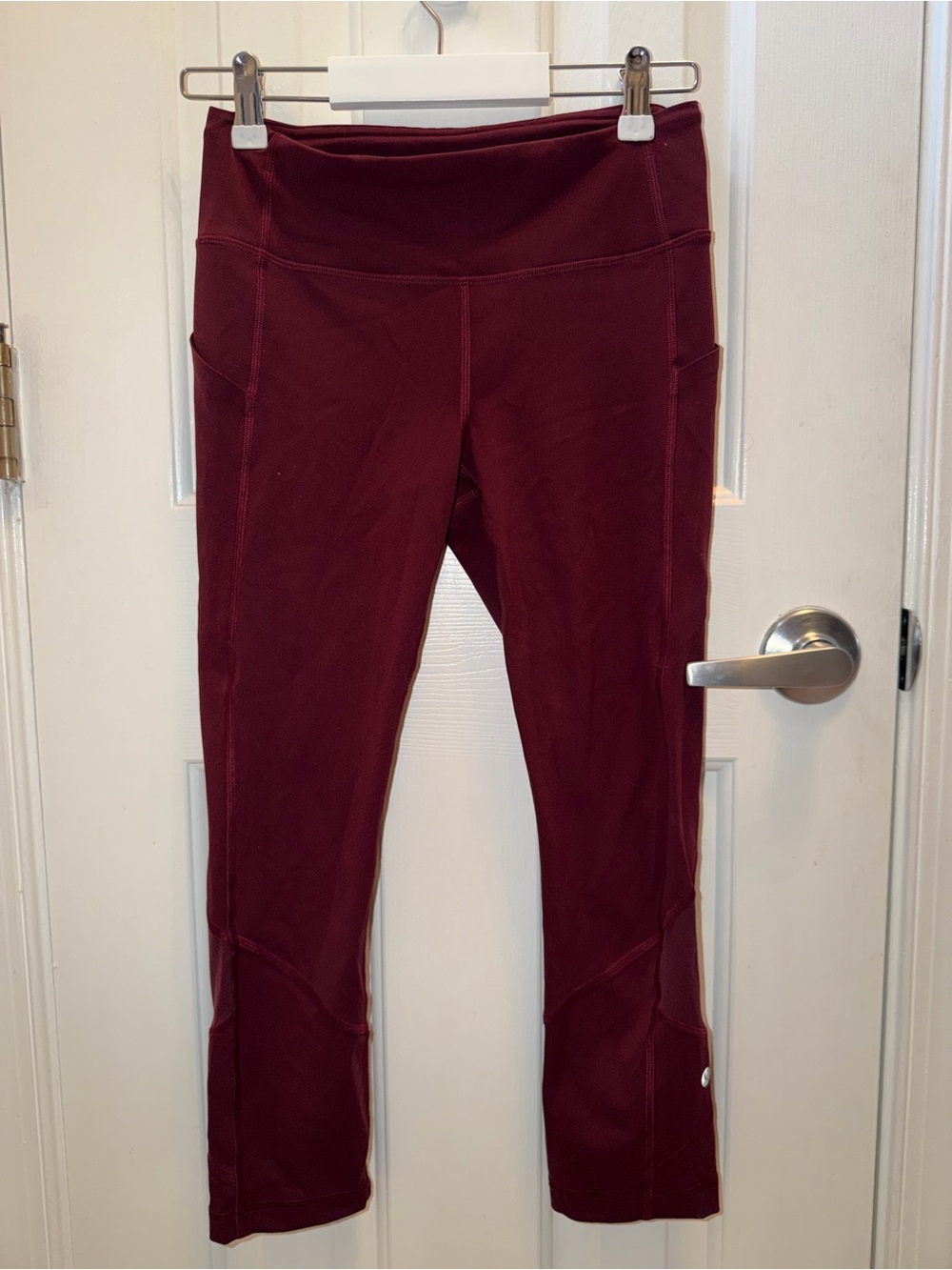 lululemon Wine-Colored Performance Leggings